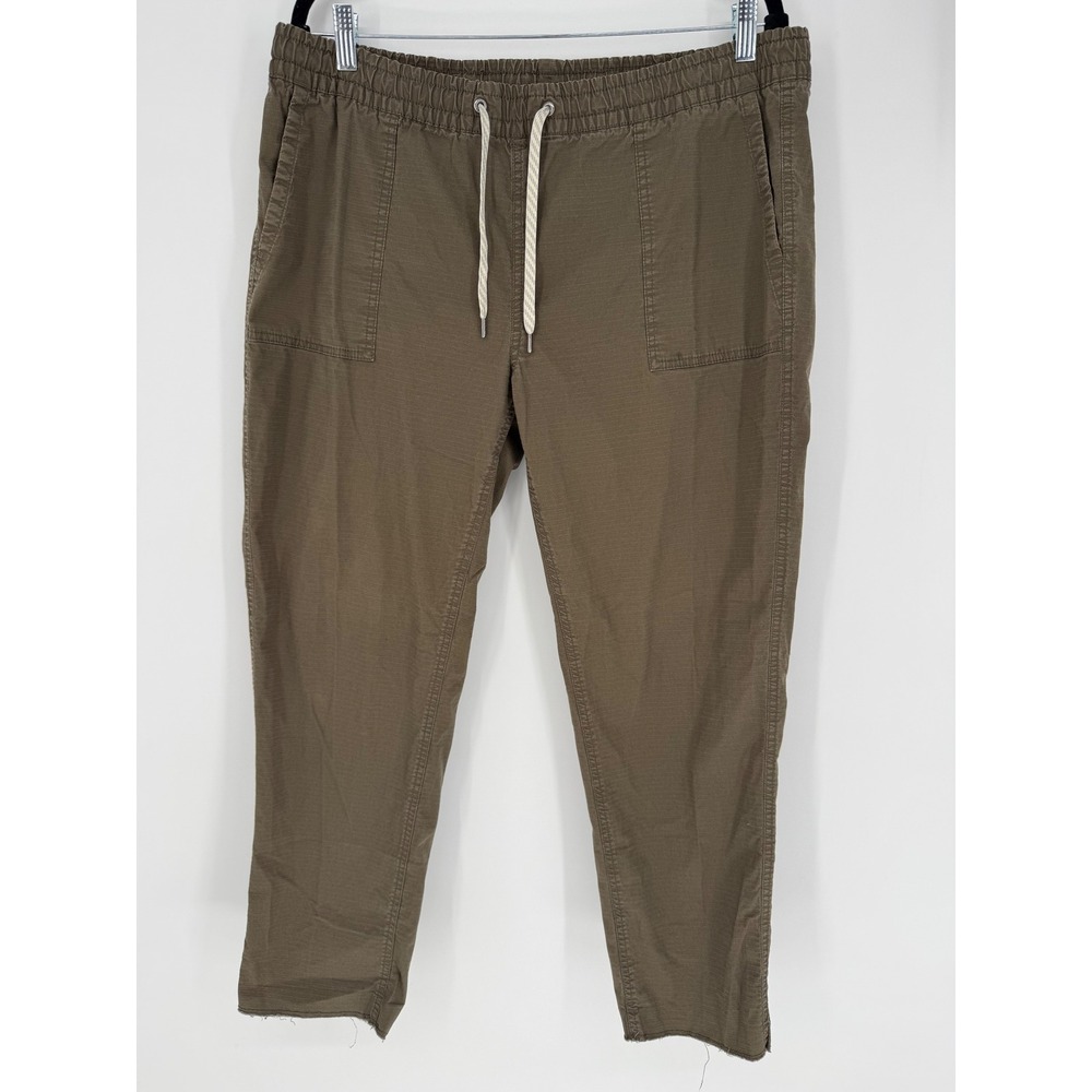 VUORI WOMEN'S RIPSTOP‎ PANTS OLIVE GREEN XL ORGANIC COTTON